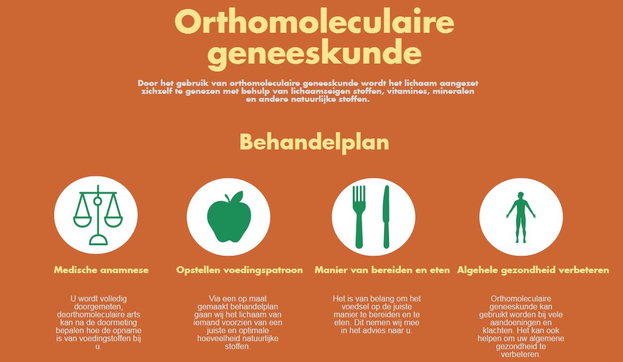 orthomoleculaire geneeskunde infographic